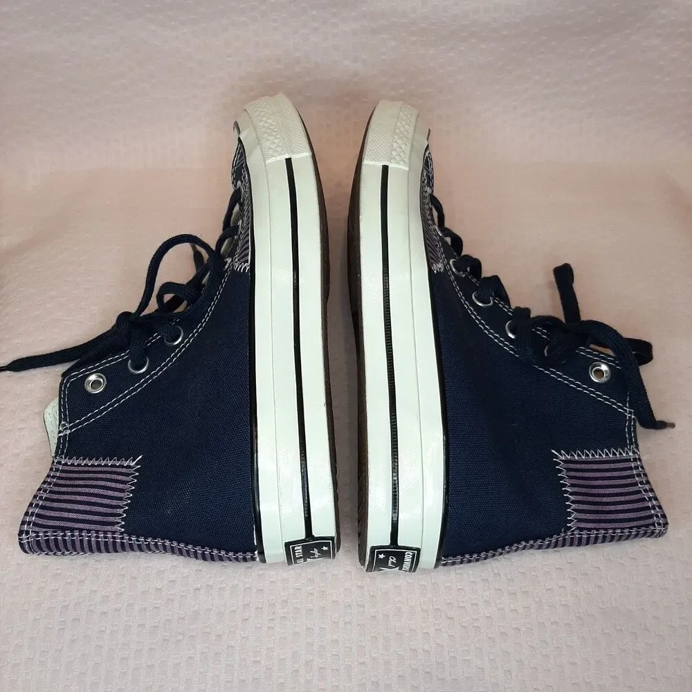 CONVERSE NAUTICAL PREP Obsidian Women Size 7 Chuck Taylor High Top Sneakers - Picture 6 of 9